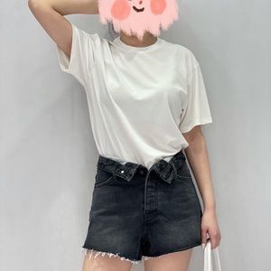 Alexander Wang denim shorts black size 26